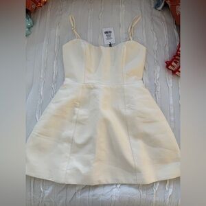 Showpo Cream Mini Dress